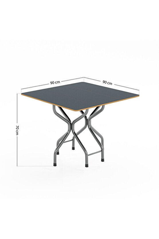 Katlanır Kırma Kare Masa Sandalye Takımı Seti
