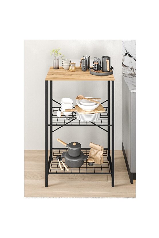 Çok Amaçlı Mutfak Rafı Bangosu Masa Dar