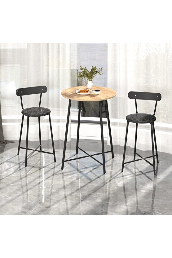 Mutfak Oval 2 Kişilik Bar Yemek Masası