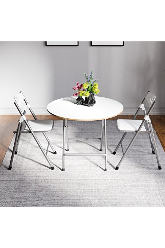 Katlanır Masa ve 2 Adet Sandalye Seti