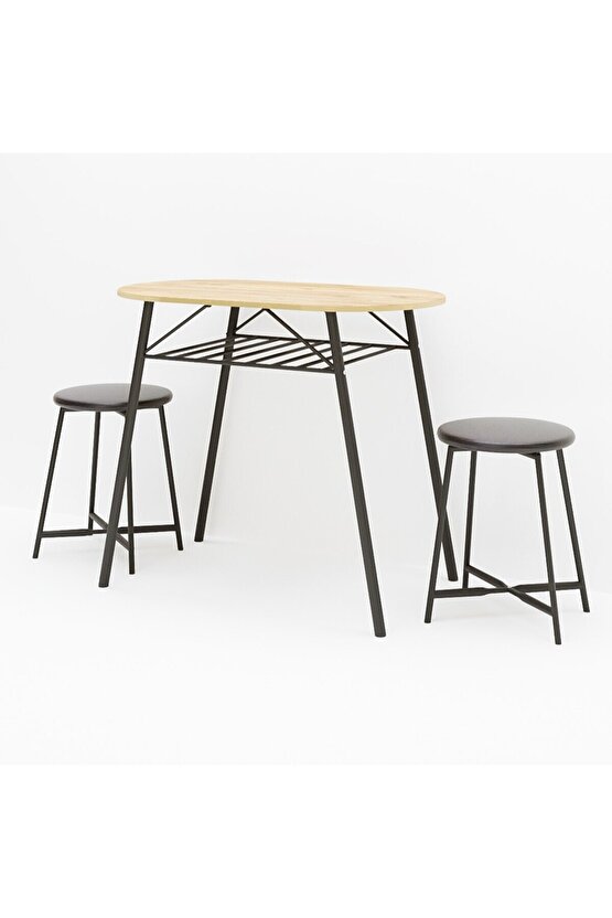 Mutfak Masası Oval Tabure Takımı Masa Sandalye Takımı