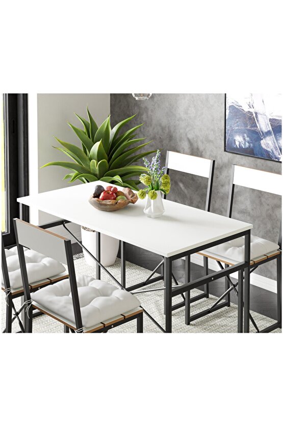 Atlantik Minderli Mutfak Masası Yemek Masası Takımı