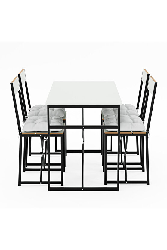 Atlantik Minderli Mutfak Masası Yemek Masası Takımı