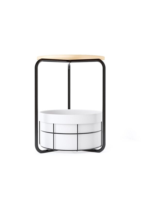 Çantalı Orta Sehpa  Yan Zigon Sehpa Çam 1557