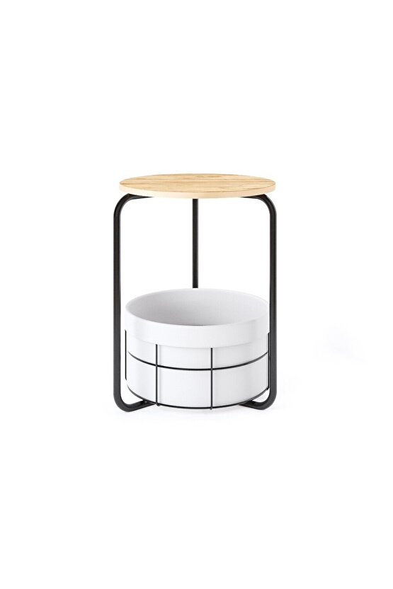 Çantalı Orta Sehpa  Yan Zigon Sehpa Çam 1557