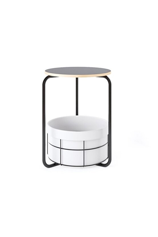 Çantalı Orta Sehpa Yan Zigon Sehpa Füme 1559