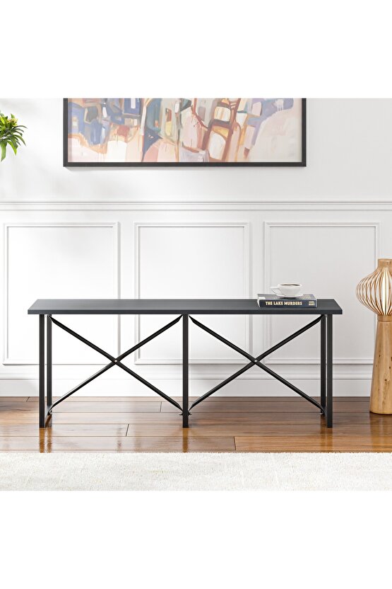 Mutfak Bahçe Bank Sandalye Düz Bank Sandalye Bench Füme 1543