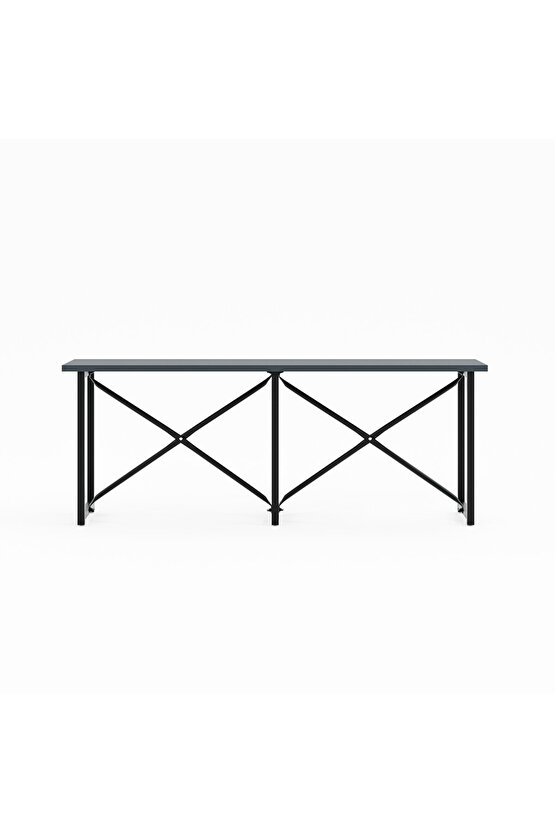 Mutfak Bahçe Bank Sandalye Düz Bank Sandalye Bench Füme 1543