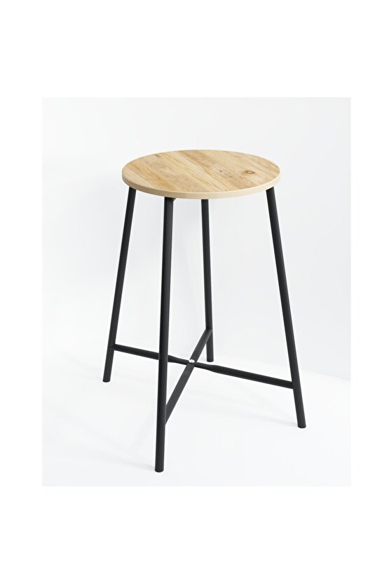 Bar Sandalyesi Bar Taburesi Mutfak Sandalyesi Çam 1522