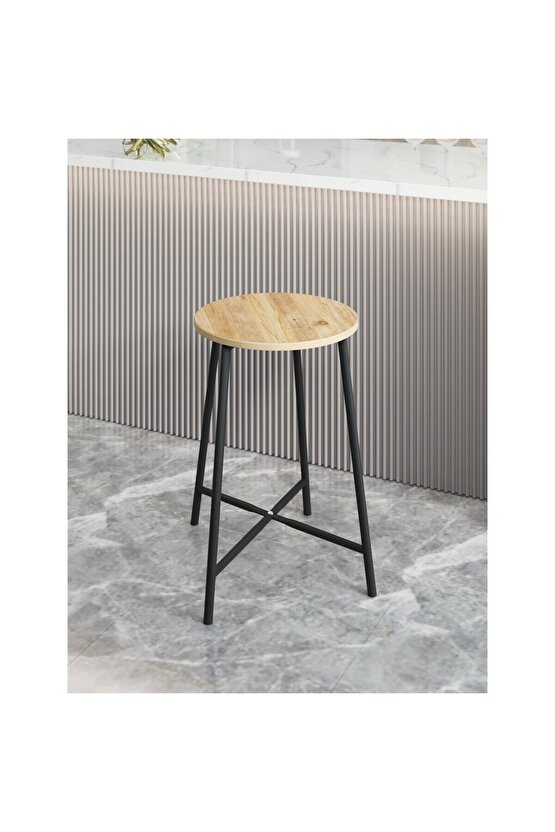 Bar Sandalyesi Bar Taburesi Mutfak Sandalyesi Çam 1522