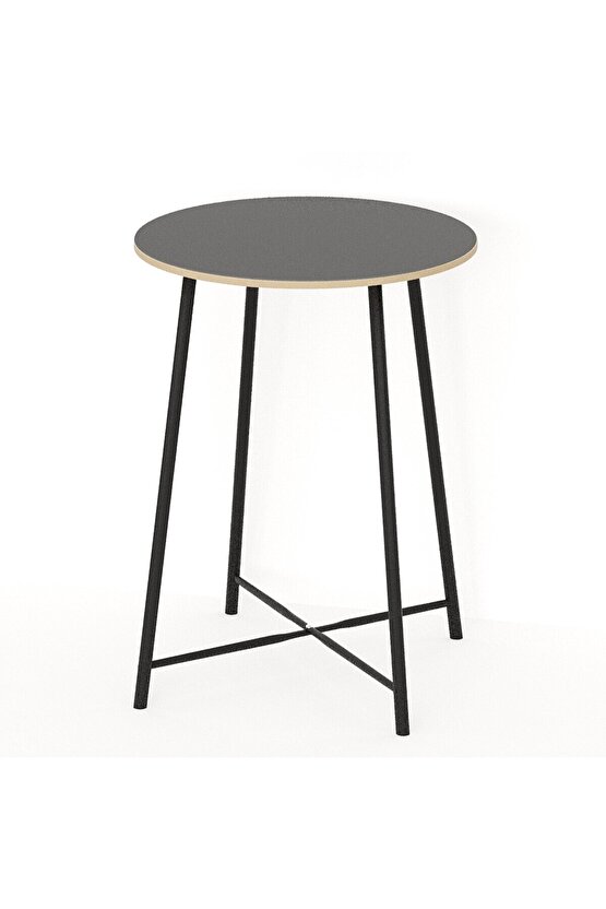 Mutfak Oval 2 Kişilik Bar Yemek Masası Füme 1517