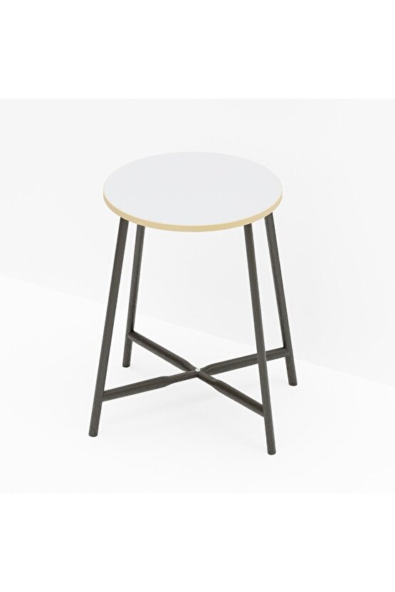 Tabure Sandalye Mutfak Sandalyesi Beyaz 1478