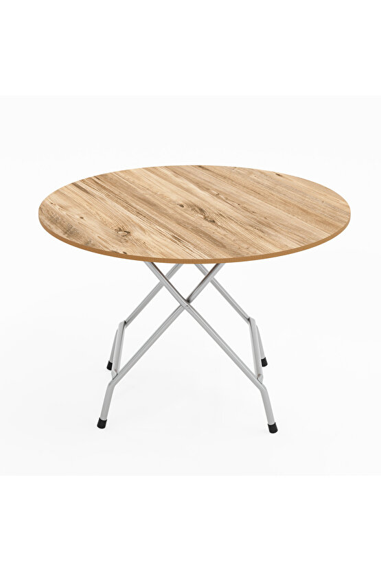 Katlanır Masa Yuvarlak Kırma Mutfak Masası 70 Çam 1459