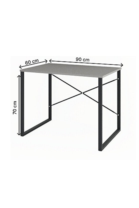 Bilgisayar Masası Çalışma Laptop Masası Füme 1421