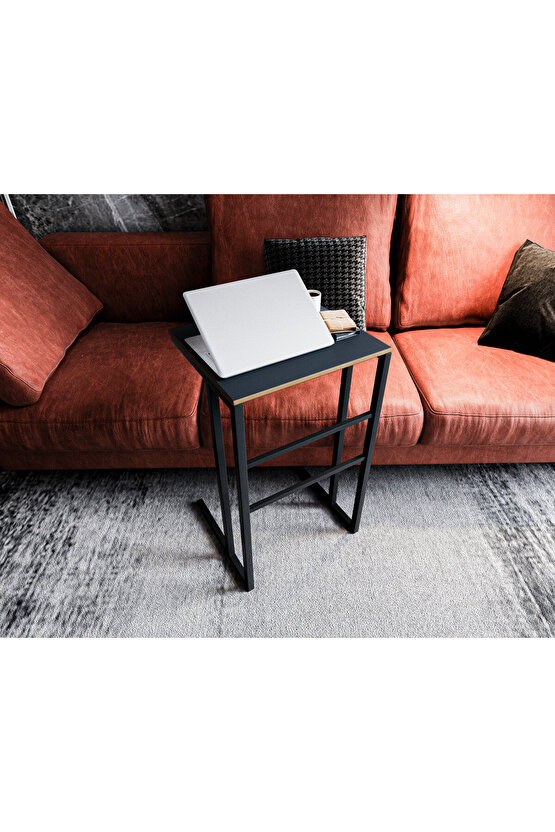 Bilgisayar Sehpası Laptop Masası Notebook Standı Füme 1410