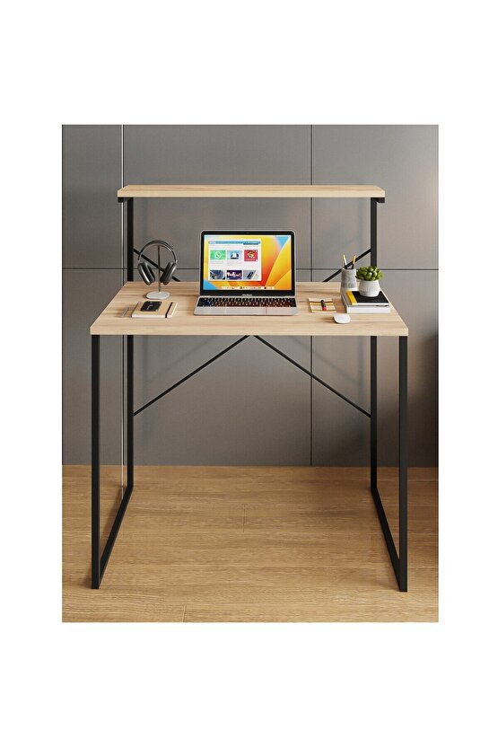 Raflı Çalışma Masası 60x90 Ofis Masası Ders Masası Çok Amaçlı Çalışma Masası 1300
