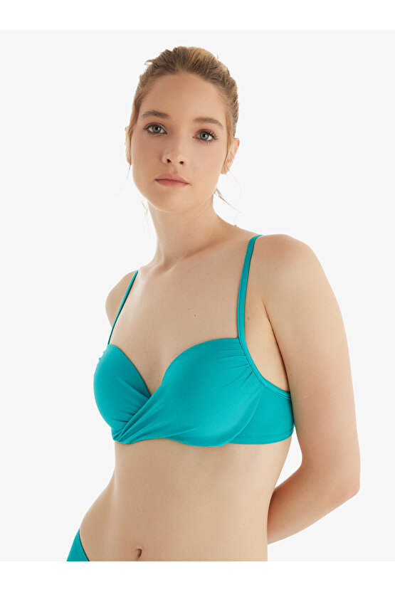 Kadın Push-up Bikini Üstü 10707 - Turkuaz