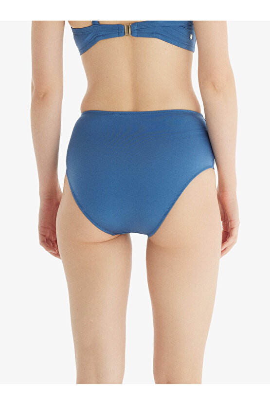 Kadın Yüksek Bel Bikini Altı 10712 - Mavi