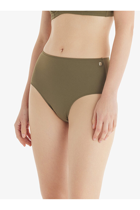 Kadın Yüksek Bel Bikini Altı 10730 - Yeşil