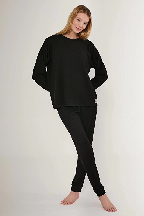 KIZ İKİLİ TAKIM - SİYAH