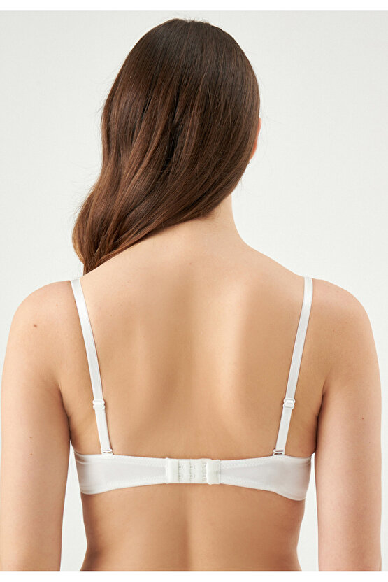 Ekru Ersk121 Tulıp Badem Yarı Push-Up Tek Sütyen