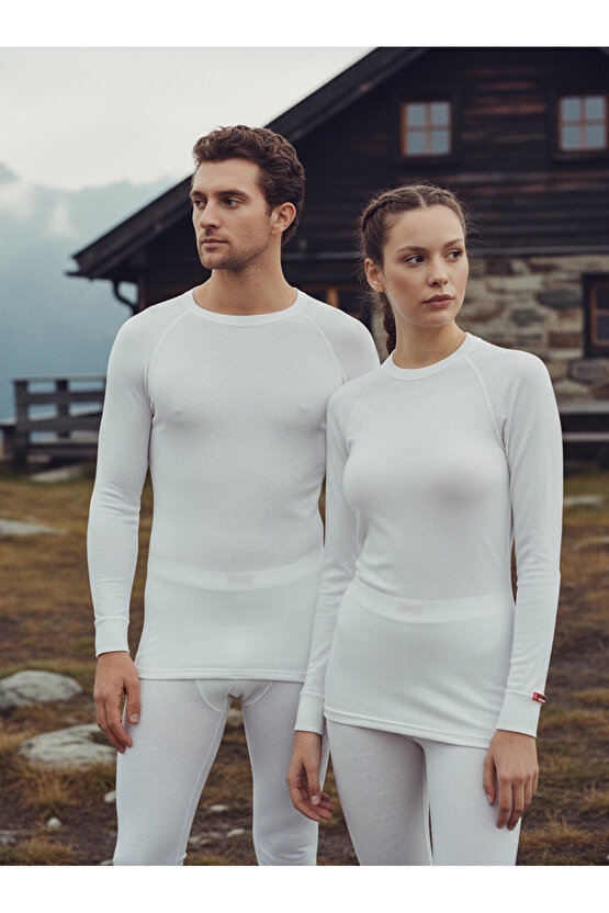 Unisex Termal Tişört 2. Seviye 9259 - Beyaz
