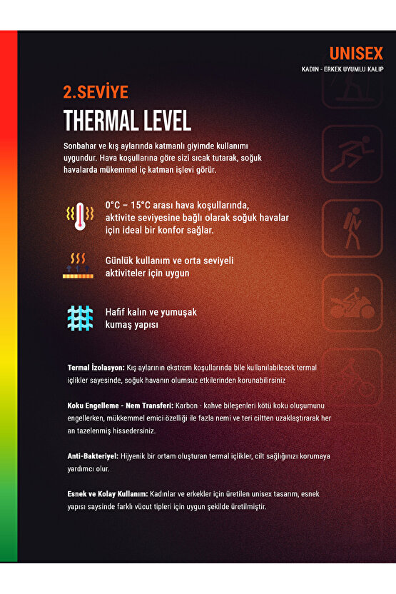 Unisex Termal Tişört 2. Seviye 9259 - Beyaz