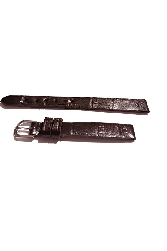 &Her Saate Uyumlu Hakiki Deri Saat Kordonu ACI KAHVE 6 mm ( 423 )