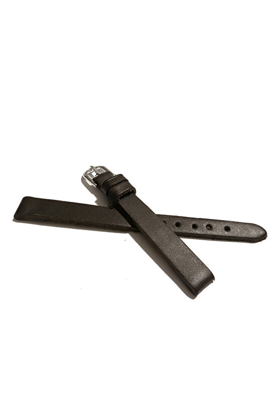 &Her Saate Uyumlu Hakiki Deri Saat Kordonu KOYU KAHVE 10 mm ( 417 )