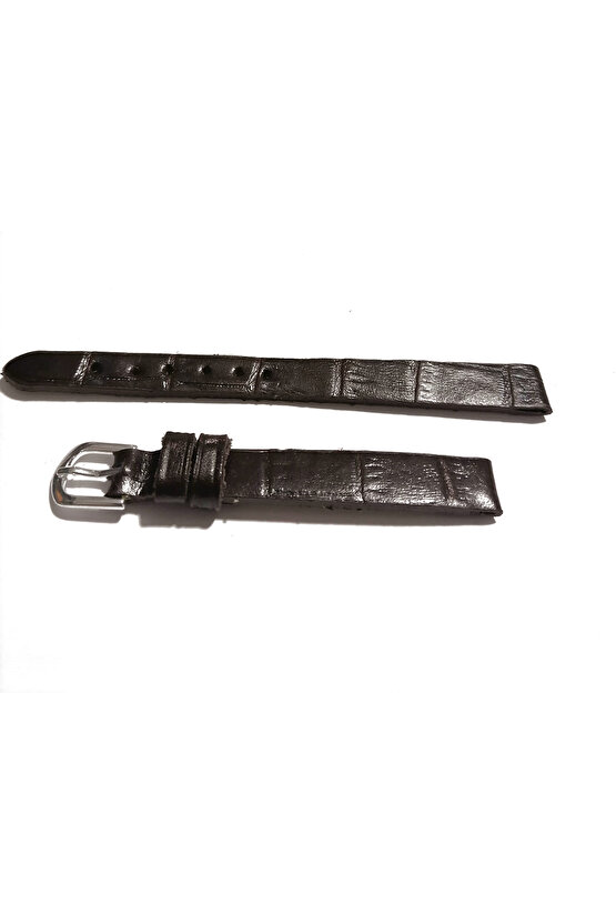 &Her Saate Uyumlu Hakiki Deri Saat Kordonu KOYU KAHVE 10 mm ( 418 )