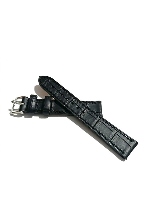 Klasik Saat Deri Kordon Saat Kayışı Siyah - 18 mm (314 )