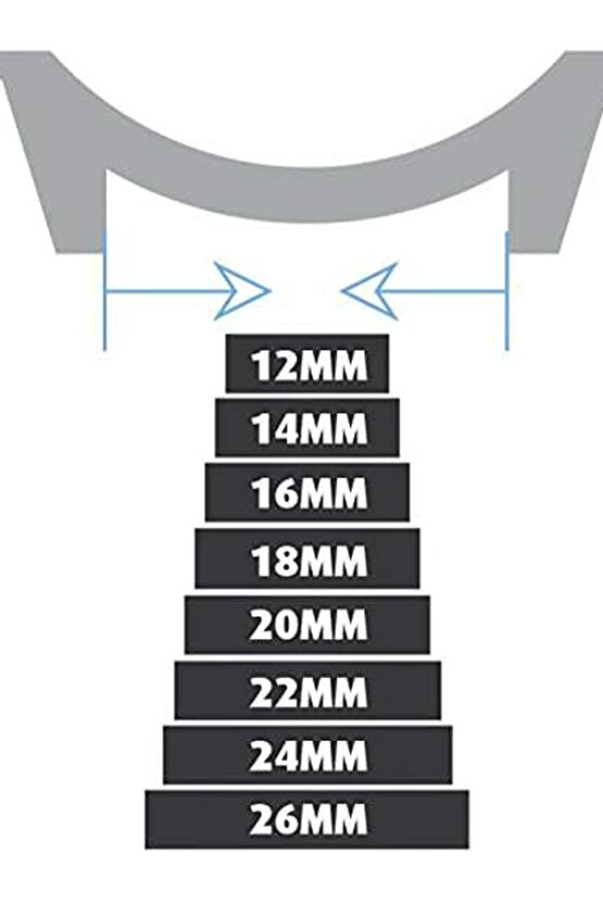 & Fosil Uyumlu Greyzı Deri Saat Kordonu 24 mm (277)