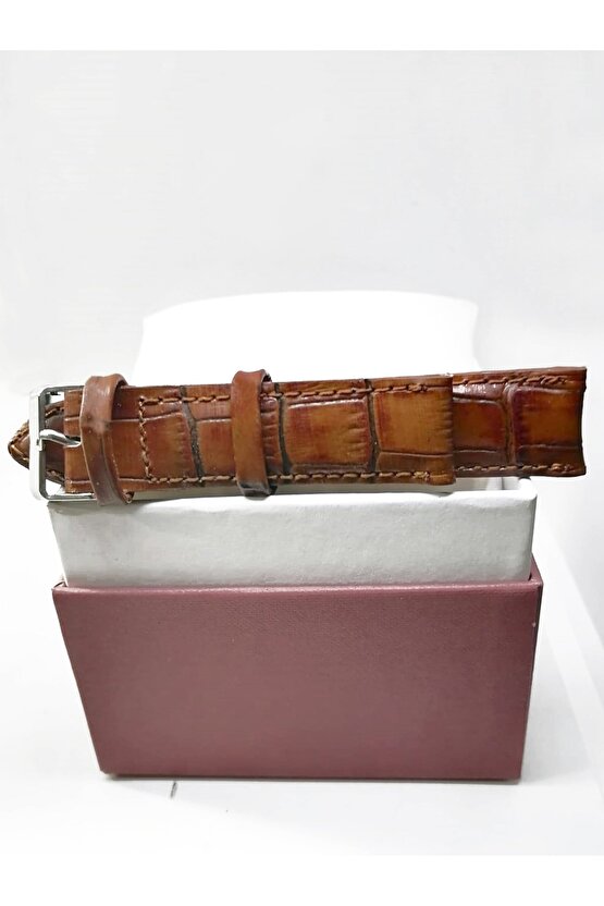 22 Milim Hakiki Deri Saat Kayışı 09