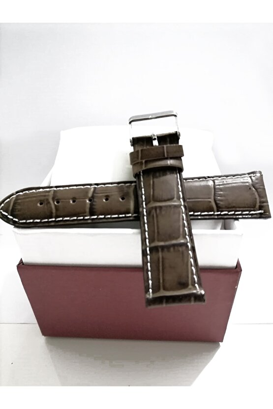 22 Milim Hakiki Deri Saat Kayışı 11