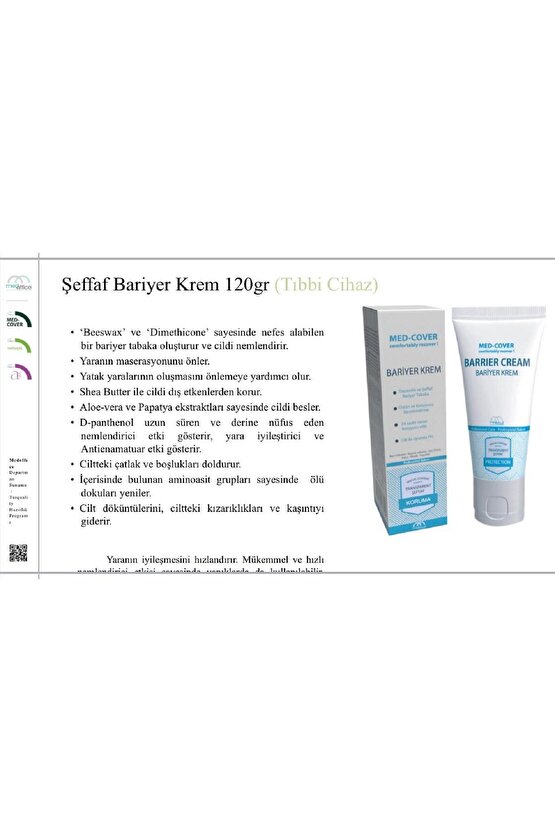 Bariyer Krem Şeffaf 120 Ml