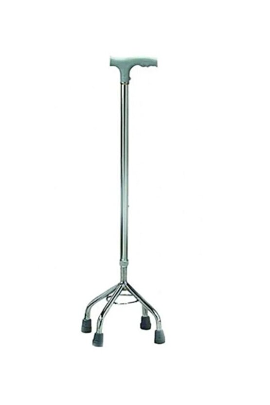 Ithal 4 Ayaklı Tripot Baston Tripod Medikal Denge Bastonu Dört Ayaklı Yürüme Değneği