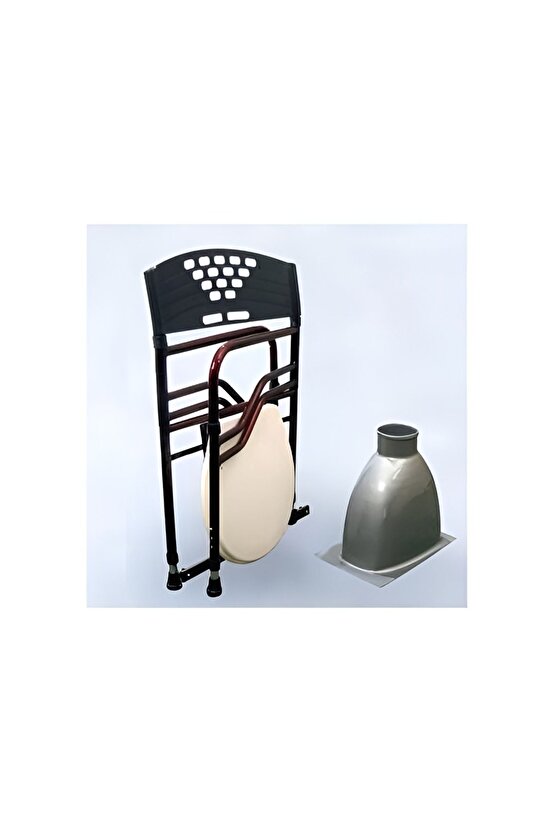 Yaşlı Tuvalet Sandalyesi Yetişkin Gece Sandalyesi Tuvalet Sandalyesi Yüksekliği Ayarlanabilir