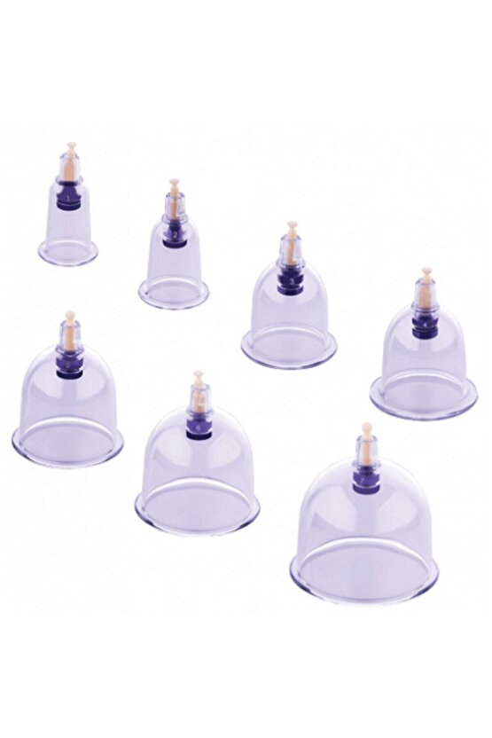 12li Hacamat Seti Kupa Çekme Vakumlu Masaj Seti Kupa Vakum Pompası