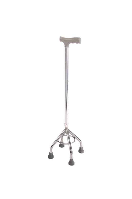 Baston 4 Dört Ayaklı Denge Yürüme Bastonu Hasta Bastonu Değneği