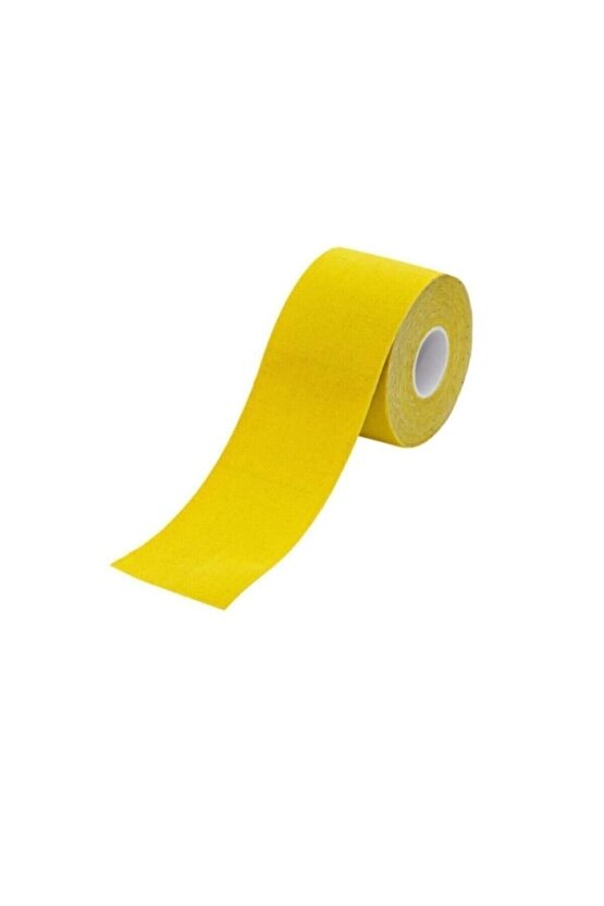 Sport Tape Sarı Renk Kinezyo Sporcu Bandı Ağrı Bandı 5 Metre X 5 Cm