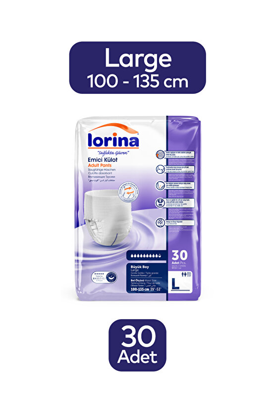 Emici Külot Large 30 Adet