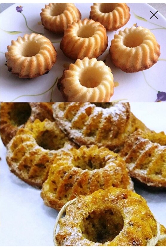 Silikon Mini Kek Kalıbı 18 Parça Muffin Kek Kalıbı