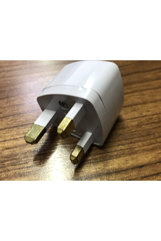 2 Adet Eu Us Usa Aus To Uk Kuveyt Ingiliz Iskoç Bae Kuzey Kıbrıs Elektrik Prizi Çevirici Adaptör