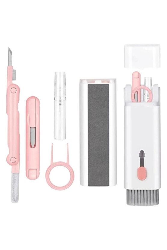 7 In 1 Çok Fonksiyonlu Ekran, Bilgisayar, Laptop, Klavye, Telefon, Airpod Araç içi Temizleyici Kit