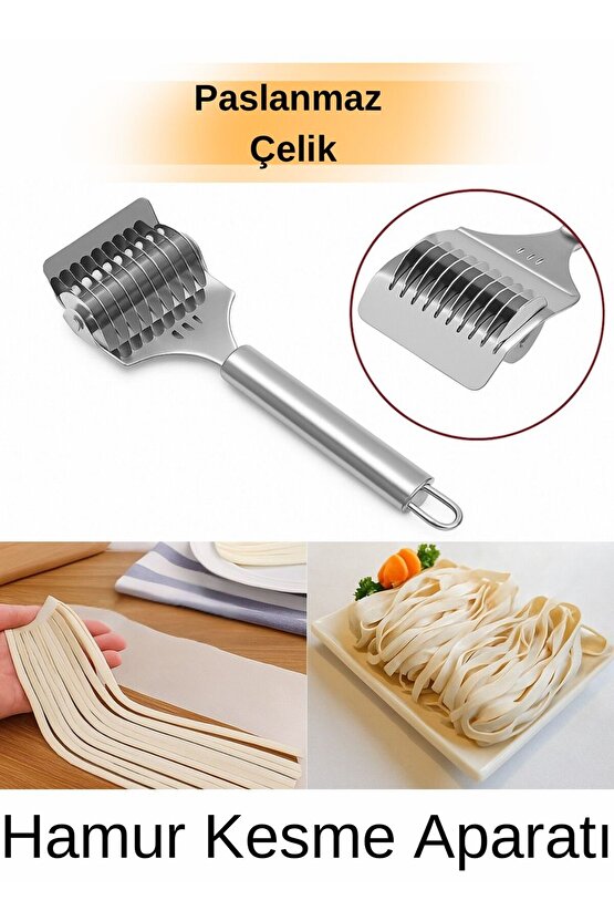 Paslanmaz Çelik Hamur Kesme Aparatı – Makarna, Mantı ve Erişte Kesme