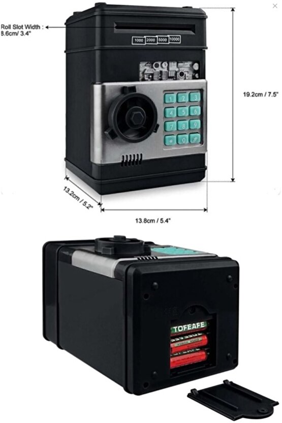 Elektronik Şifreli Kasa Otomatik Kağıt Para Alan ATM Kumbara