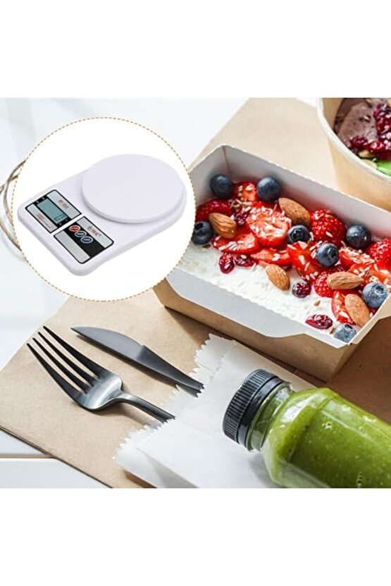 modashine Bydiz Terazi BY-010 Dijital Mutfak Terazisi - Mutfak Tartısı - Dara Alma Özellikli, LCD Ek