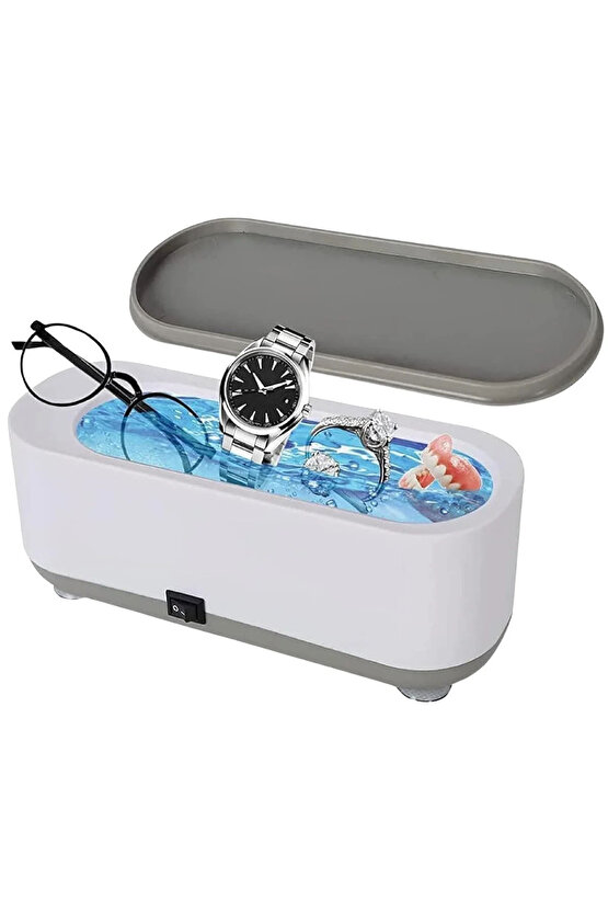 Gözlük, Saat, Küpe, Kolye, Makyaj Fırçası, Ultrasonik Temizleyici Dezenfekte Cihazı