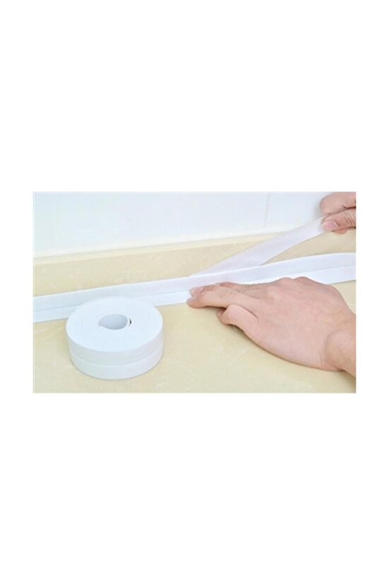 3,2 M Beyaz Su Sızdırmaz Mutfak & Banyo Lavabo Kenar Bandı & Şerit Yapışkan