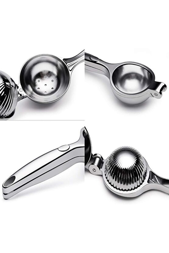 Paslanmaz Çelik Lüx Limon Sıkacağı Metal Press Meyve Sıkacağı